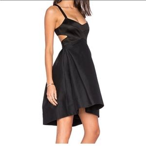 Halston Heritage tie back cocktail dress